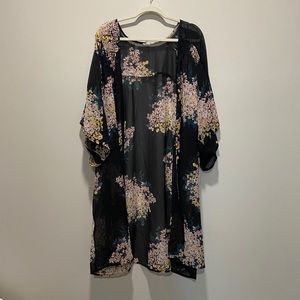 Maurices Floral Mesh Kimono - Size 4